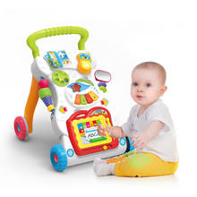 Andador de bebé multifunción, soporte para sentarse, carrito de cuatro ruedas para niños, juguetes para aprender a caminar, regalo de dibujo de Piano 2024 - compra barato