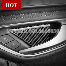 Manija de puerta de coche de fibra de carbono, cubierta embellecedora para Benz Clase E W213 S213 2017-2021, accesorios de decoración interior de coche, 4 Uds. 2024 - compra barato