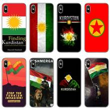 Capa para iphone com bandeira do kurdodisan, capa para iphone 11, pro, xs, max, xr, x, 8, 7, 6, 6s plus, 5 partes 2024 - compre barato