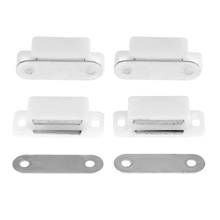 4Pcs Door Cupboard Drawer Magnetic Catch Stop Stoppers Magnetic Cabinet Catches Furniture Hardware with Screws 41*17MM 2024 - buy cheap