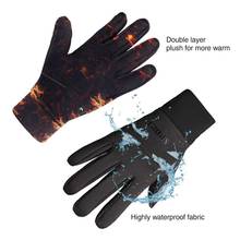 Зимние перчатки для верховой езды с сенсорным экраном мужские и женские спортивные ветрозащитные теплые Нескользящие перчатки лыжные перчатки 2024 - купить недорого