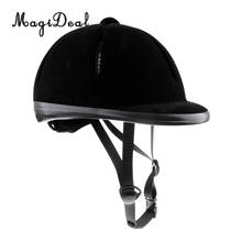Бархатная шапка для верховой езды, защитный головной убор для детей, для верховой езды, шлем 48-54 см 2024 - купить недорого