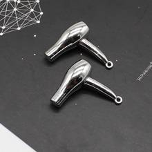 3pcs personality charm antique silver hair dryer metal pendant hair stylist jewelry DIY jewelry making accessories 2024 - buy cheap