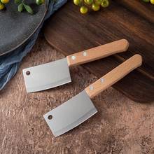 Mini cuchillo de cocina de acero inoxidable, hacha de cocina de bolsillo, barbacoa, campo de comida cocida, cuchillo portátil 2024 - compra barato