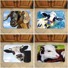 Non-slip Bathmat Milk Cow Doormat Personalized Antislip Shower Pad Floor Rugs Carpet Room Door 40*60cm 2024 - buy cheap