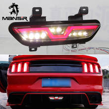 Luces LED de parachoques trasero para coche, lámpara antiniebla trasera, Reflector de freno automático para Ford Mustang 2017, 2018, 2019, 2020 2024 - compra barato