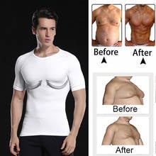 Tops adelgazantes para hombre, camiseta moldeadora de cuerpo, Tops de compresión para adelgazar el Abdomen, ropa moldeadora para pérdida de peso 2024 - compra barato