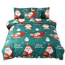 Casa têxtil papai noel padrão capa de almofada dos desenhos animados consolador capa de cama estofando adequado para adultos crianças roupas de cama 2024 - compre barato