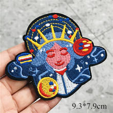 Single Sale Telescope Alien UFO Embroidered Patches Applique Iron on Badge Garment Apparel DIY Clothing Accessories Repair Badge 2024 - buy cheap