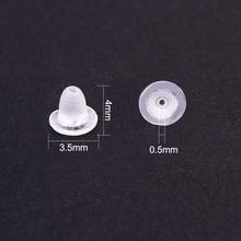 200pcs Clear Soft Plastic Earring Back Stopper Ear Plug Blocked Cap Ear Nuts Earring Backs for Jewelry Making DIY Finding 2024 - buy cheap