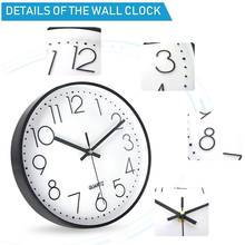 Hot Silent Non-Ticking Wall Clock Battery Operated Decorative for Kitchen Office School Home Living Room Bedroom 10 Inch 2024 - buy cheap