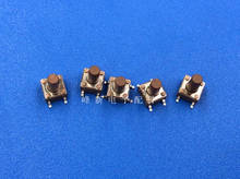 30pcs DTSM-65N-V Taiwan SMD 4-pin switch 6*6*9.5 key switch micro-motion brown button tact switch 2024 - buy cheap