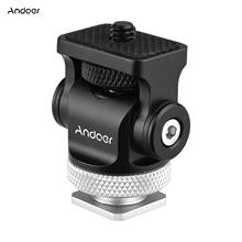 Andoer-câmera de monitoramento com sapata de frio, adaptador com rotação, interface de 1/4 polegadas, para monitor de led, montagem de expansão de microfone 2024 - compre barato