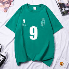 Kageyama Tobio Haikyuu номер 9 футболка для девочек Лето 2021 Готическая футболка хип-хоп брендовая Футболка Harajuku женские футболки 2024 - купить недорого