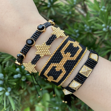 Bluestar pulseira feminina myuki, bracelete de miçangas feminino com corrente em formato de estrela 2024 - compre barato