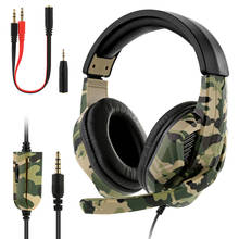 Auriculares con Cable para videojuegos, audífonos con sonido envolvente de 3,5mm, con micrófono y convertidor, para PS4, Xbox y PC 2024 - compra barato