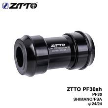 ZTTO PF30sh  24 Carbon Bottom Bracket Adapter Press Fit Carbon Bottom Brackets for MTB Road bike parts for PF30 68 / 73mm 2024 - buy cheap