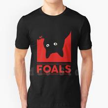 Black Cat Foals T Shirt Diy Big Size 100% Cotton Blackcatfoals Tour 2019 Arcade Fire Idles Band Black Cat Foals Black Cat Foals 2024 - buy cheap