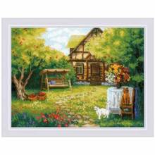 Summer garden patterns counted 11CT 14CT 18CT DIY Cross Stitch Sets wholesale Cross-stitch Kits Embroidery Needlework 2024 - buy cheap