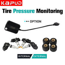 Kapud-sistema de monitoramento da pressão dos pneus, tpms, android, universal, 4 sensores internos, sistema de monitoramento de alarme 2024 - compre barato