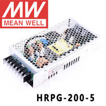 Poço médio original HRPG-200-5 5v 35a meanwell HRPG-200 5v 175w única saída com fonte de alimentação da função pfc 2024 - compre barato