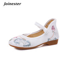 Летние женские эспадрильи Мэри Джейн в этническом стиле; Женская парусиновая обувь для танцев на низком каблуке с вышивкой; Женские винтажные туфли-лодочки для отдыха 2024 - купить недорого