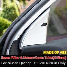 Guarnição para chassi automotivo, cobertura para pilar interno abs compatível com nissan qashqai j11 2014 2015 2016 2017 2018 2024 - compre barato