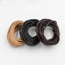 2m/lot brown black Genuine Cow Leather 1/1.5/2/2.5/3/4/5mm Round Cord DIY Bracelet Findings Rope String For Jewelry Making 2024 - buy cheap