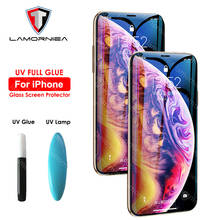 UV Liquid Full Glue Protective Glass For iPhone 11 Pro Max XR XS Max Tempered Screen Protector For iPhone 6 6S 7 8 Plus Glass 2024 - buy cheap