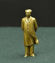 China Pure brass Great leader Mao zedong small Statue 2024 - buy cheap