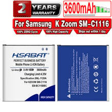 HSABAT-batería NFC para Samsung GALAXY K Zoom EB-BC115BBC, 3600mAh, SM-C1116, C1158, C1115, EB-BC115BBC, EB-BC115BBE 2024 - compra barato