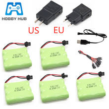 3.6V 2800mah Ni-MH Battery + 3.6v Charger For Rc toy Car Boat Gun Tank Train AA ni-mh 3.6v Rechargeable Battery Pack For RC boat 2024 - buy cheap