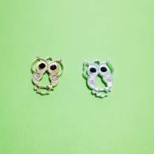 New 10pcs Fashion Charms Alloy Rhinestone Enamels Owl Pendant DIY Necklace Earrings Jewelry Accessories 2020 2024 - buy cheap