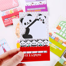 Animal Cat Panda Kawaii Sticky Notes Memo Pad School Supplies Planner Stickers Paper Bookmarks Korean Stationery 2024 - buy cheap