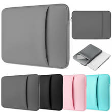 Colorful Dual Zipper Laptop Bag Sleeve Case Cover Soft Notebook Pouch For Apple MacBook Lenovo HP Dell Asus 11 13 15 inch 2024 - buy cheap