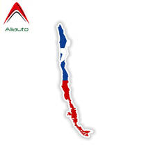 Aliauto personalidad mapa de Chile bandera calcomanía coche pegatina coche motocicletas accesorios de decoración para Nissan Suzuki,14cm * 2cm 2024 - compra barato