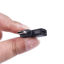 Адаптер-конвертер под прямым углом 90 градусов USB 3,1 Type C «штырь-гнездо» для смартфонов Samsung S9 S8 Note 9 2024 - купить недорого