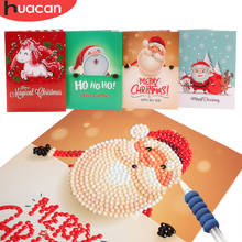 HUACAN 5d Diamond Painting Christmas Cards Embroidery Birthday Paper DIY Greeting Postcards Cartoon Kids Gift 2024 - buy cheap