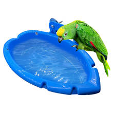 Gaiola plástica de papagaio para banheira, banheira de pássaro, suprimentos para banho, alimentador de sala 2024 - compre barato