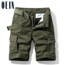 Мужские шорты OEIN в стиле милитари, хлопок, штаны-карго, камуфляжные тактические, свободные, рабочие, повседневные короткие брюки, 2021 2024 - купить недорого