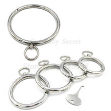 Stainless Steel Neck Collar Handcuffs Ankle Cuffs Manacle Shackles BDSM Restraint Bondage Adult Games Sex Toys For Women Men 2024 - buy cheap