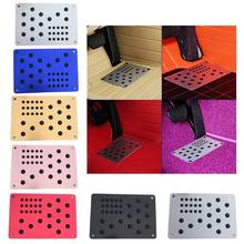 Universal Car Floor Mat Foot Heel Scuff Plate Non-slip Carpet Patch Automobile Alloy Wear Plate Anti-skid Pad 2024 - buy cheap