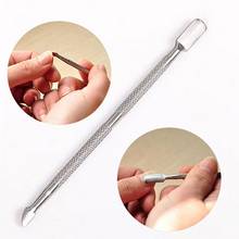 80% Hot Sale Stainless Steel Cuticle Nail Pusher Remover Double Ended Pedicure Manicure Nail Remove Dead Skin Professional Tools 2024 - buy cheap