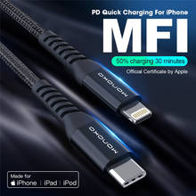 MFi-Cable USB tipo C A Lightning, accesorio de carga rápida de datos para iPhone XS Max X 11, 3A, Macbook, iPad, C94, hecho para IOS, 18W 2024 - compra barato
