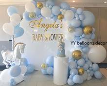 Kit de arco de guirnalda de globos de Año Nuevo, globo dorado 4D, azul y blanco, decoraciones para cumpleaños, bodas y Baby Shower, suministros para fiesta 2024 - compra barato