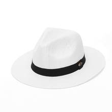 GEMVIE 2021 новая мода шляпа с широкими полями бумага летняя шляпа для женщин соломенная шляпа с широкими полями, шляпа Кепка шляпа от солнца 2024 - купить недорого