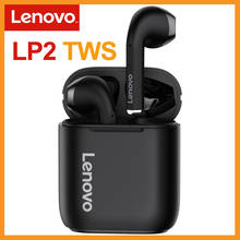 Оригинальные TWS-наушники Lenovo LP2 Bluetooth 5,0 с зарядным футляром, беспроводные стерео спортивные водонепроницаемые наушники-вкладыши, гарнитура с микрофоном 2024 - купить недорого