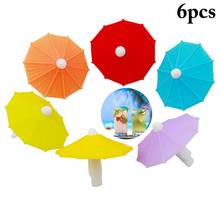 New 6pcs Silicone Party Umbrella Wine Glass Marker Drinking Cup Identification Cup Identifier Cup Label Kitchne Bar Accessories 2024 - buy cheap