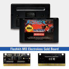 Element master-usa Label Flashkit MD tarjeta PCB dorada sin electrodos para consola de videojuegos Sega Genesis Megadrive 2024 - compra barato