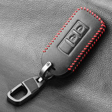 Cubierta de cuero para llave de coche Mitsubishi Outlander Lancer 10, Pajero Sport L200, ASX, RVR, accesorios de estilo de coche, 2 botones 2024 - compra barato